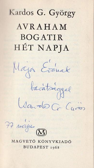 Avraham Bogatir hét napja - Oskola Antikvárium