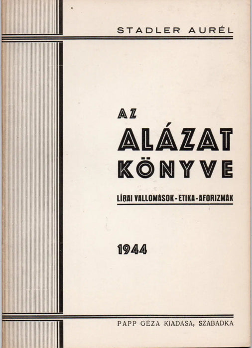 Az alázat könyve - Oskola Antikvárium