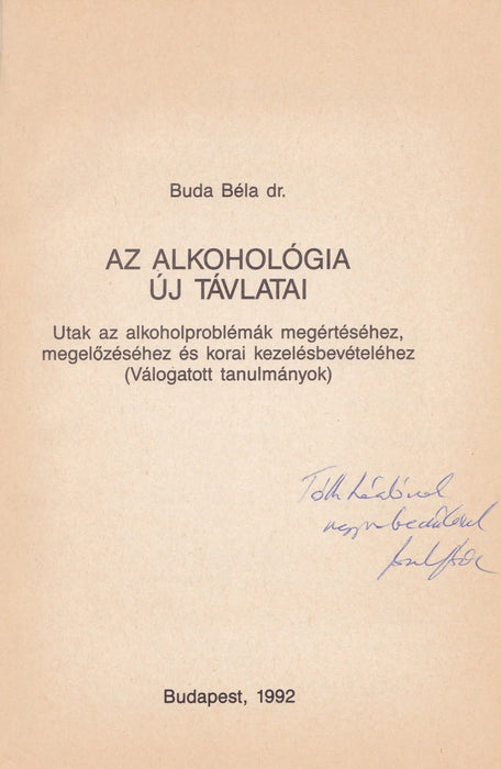 Az alkohológia új távlatai - Oskola Antikvárium