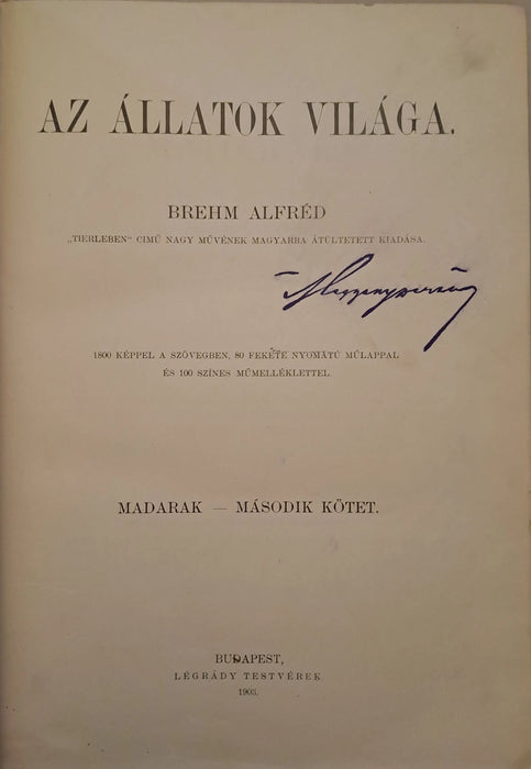 Az állatok világa 5. Madarak II. - Oskola Antikvárium