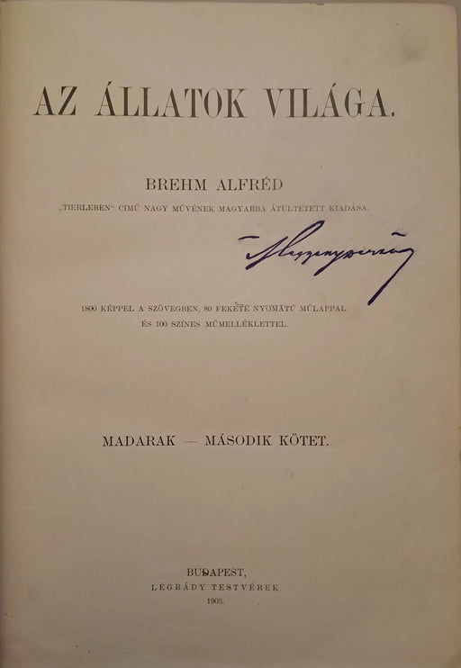 Az állatok világa 5. Madarak II. - Oskola Antikvárium