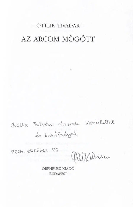 Az arcom mögött - Oskola Antikvárium