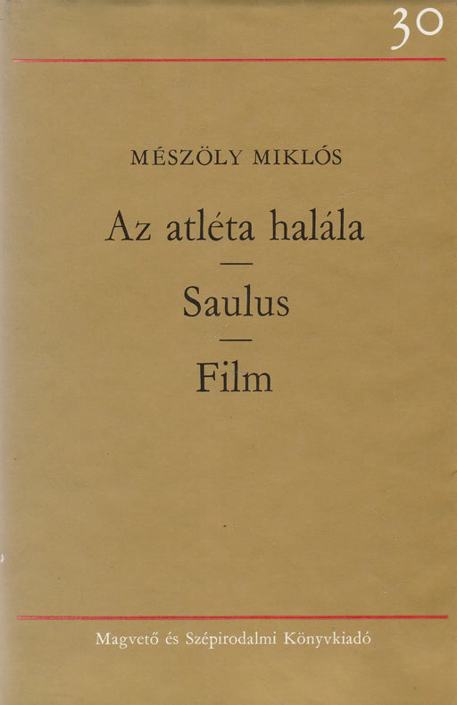 Az atléta halála - Saulus - Film - Oskola Antikvárium