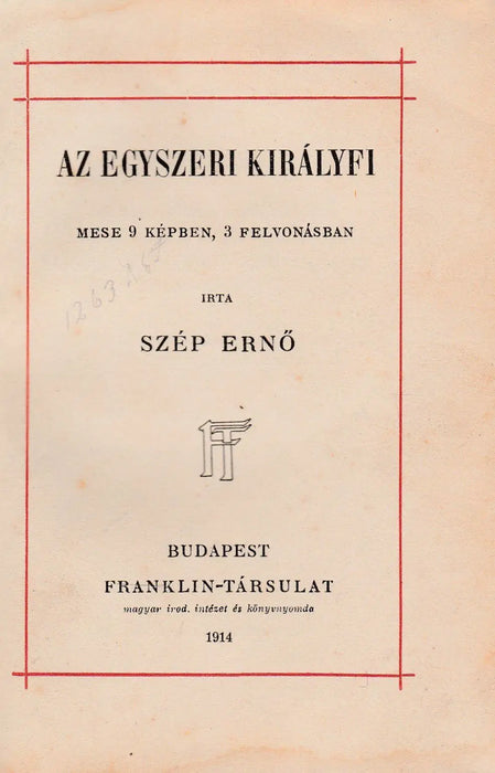 Az egyszeri királyfi - Oskola Antikvárium