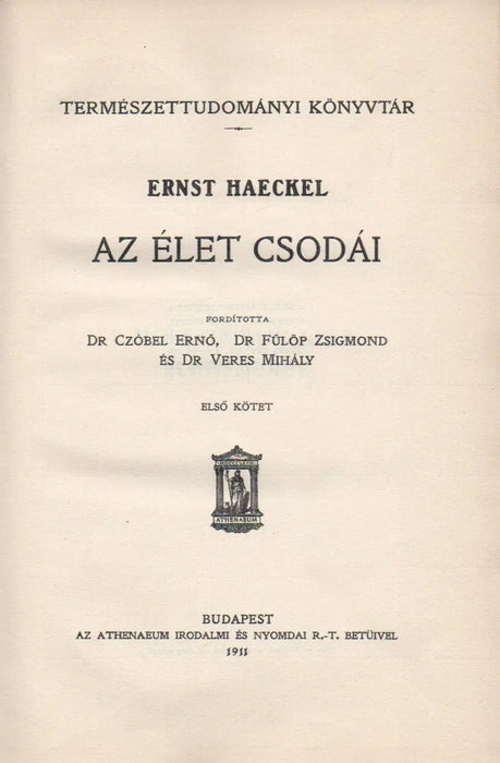 Az élet csodái I - II. - Oskola Antikvárium