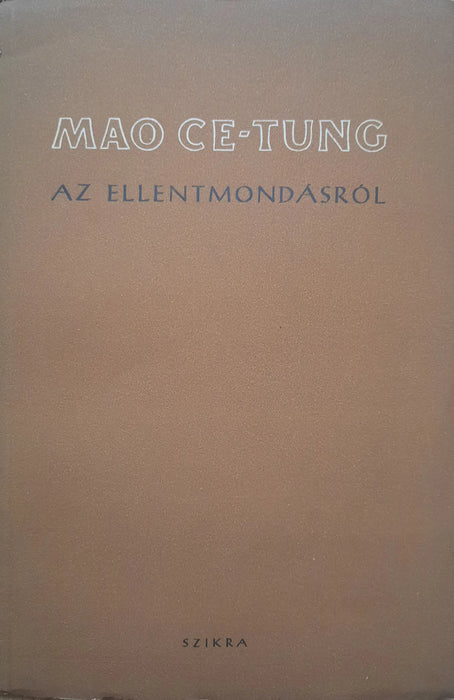 Az ellentmondásról - Oskola Antikvárium