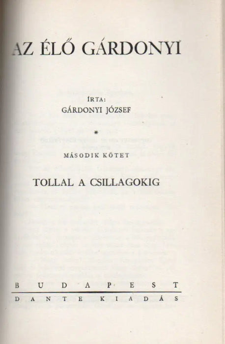 Az élő Gárdonyi I - II. - Oskola Antikvárium