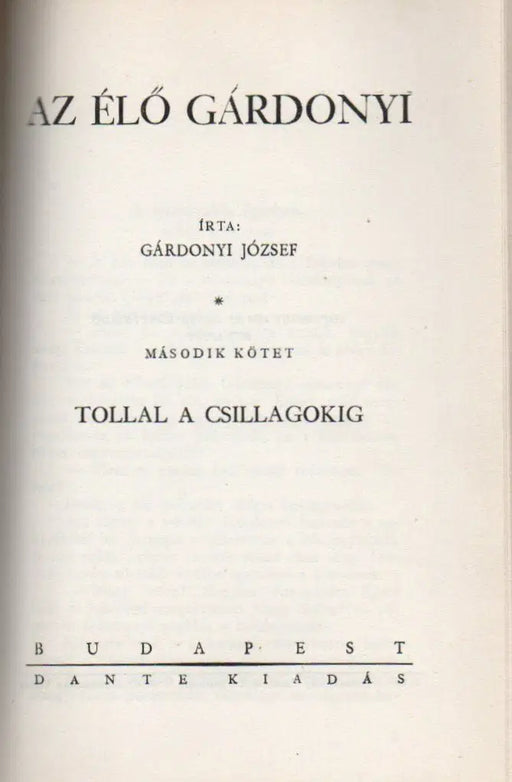 Az élő Gárdonyi I - II. - Oskola Antikvárium