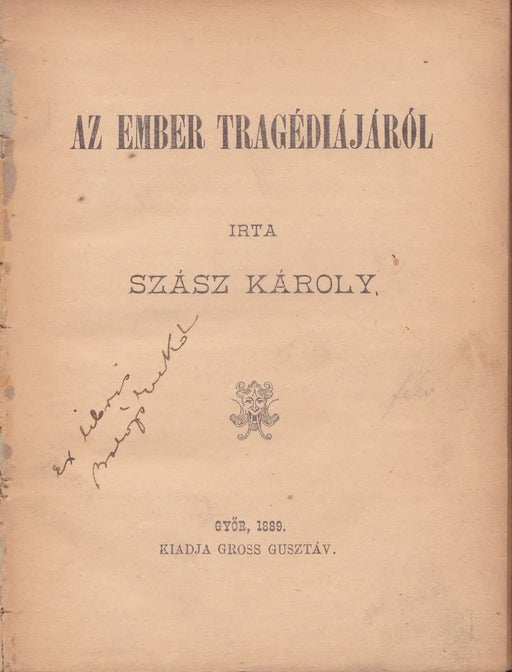 Az ember tragédiájáról - Oskola Antikvárium