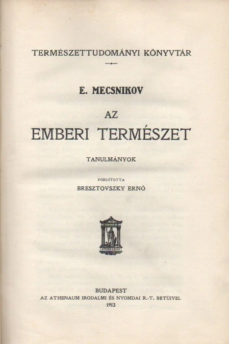 Az emberi természet - Oskola Antikvárium