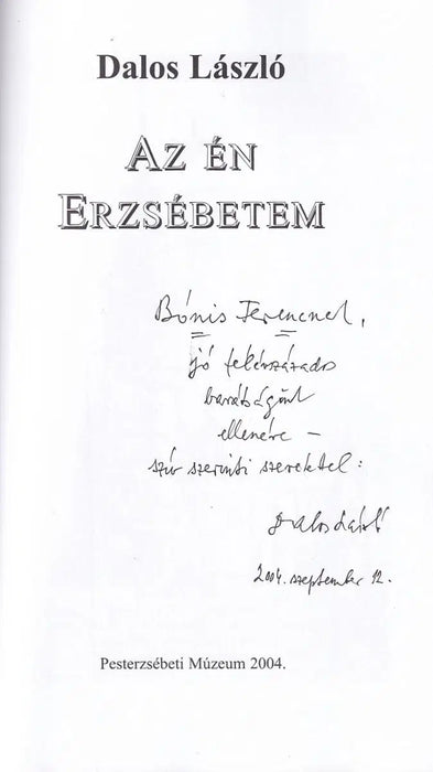 Az én Erzsébetem - Oskola Antikvárium