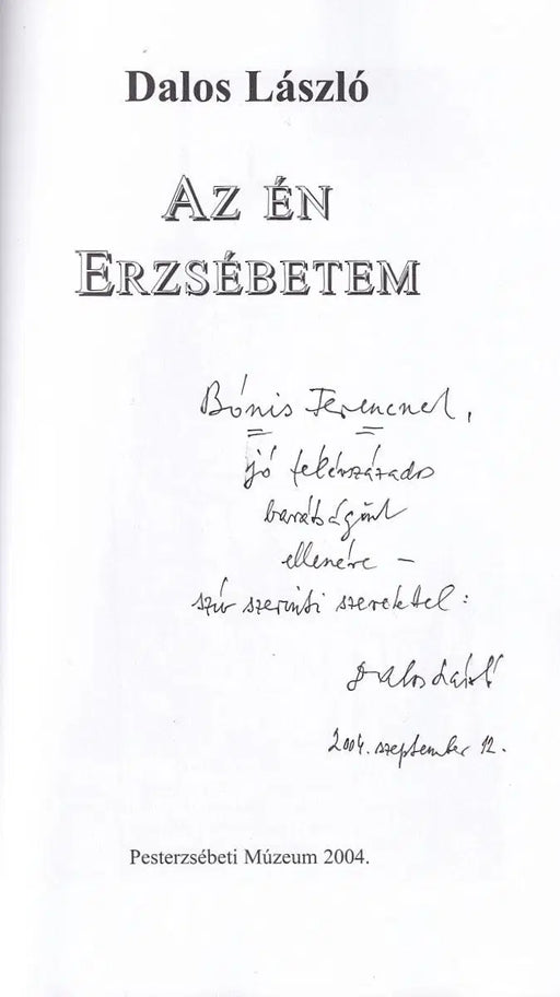 Az én Erzsébetem - Oskola Antikvárium