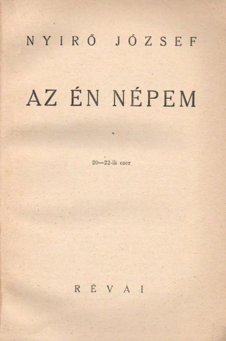 Az én népem - Oskola Antikvárium