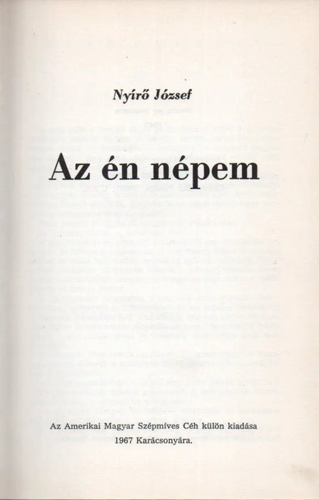 Az én népem - Oskola Antikvárium