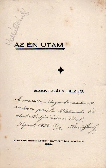 Az én utam - Oskola Antikvárium