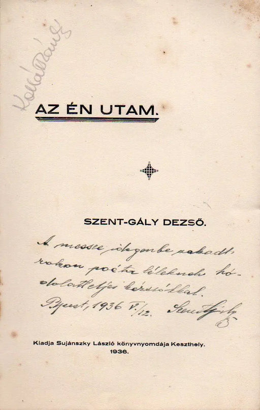 Az én utam - Oskola Antikvárium