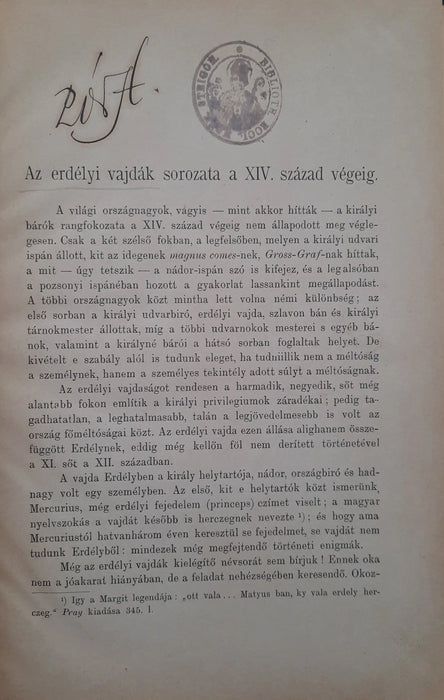 Az erdélyi vajdák sorozata a XIV. század végéig - Oskola Antikvárium