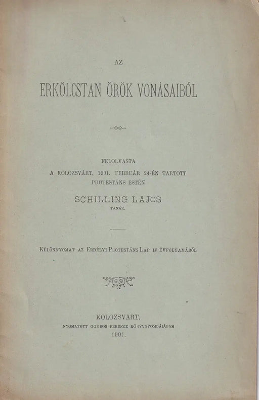 Az erkölcstan örök vonásaiból - Oskola Antikvárium