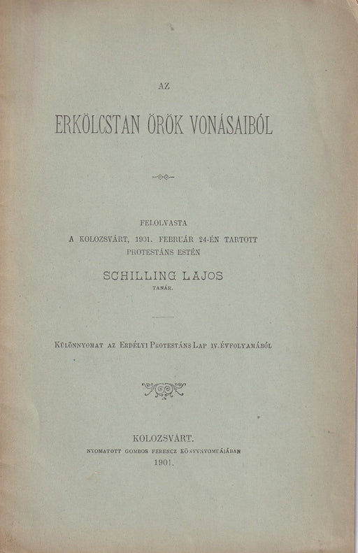 Az erkölcstan örök vonásaiból - Oskola Antikvárium