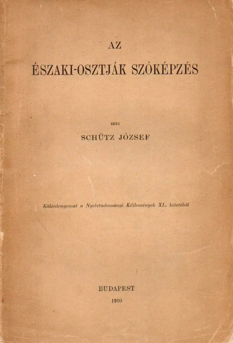 Az északi - osztják szóképzés - Oskola Antikvárium