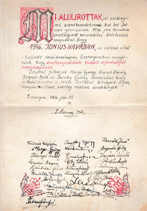 Az esztergomi szentbenedekrendi katolikus Szent István - gimnázium értesítője az 1932 - 36. iskolai évről - Oskola Antikvárium