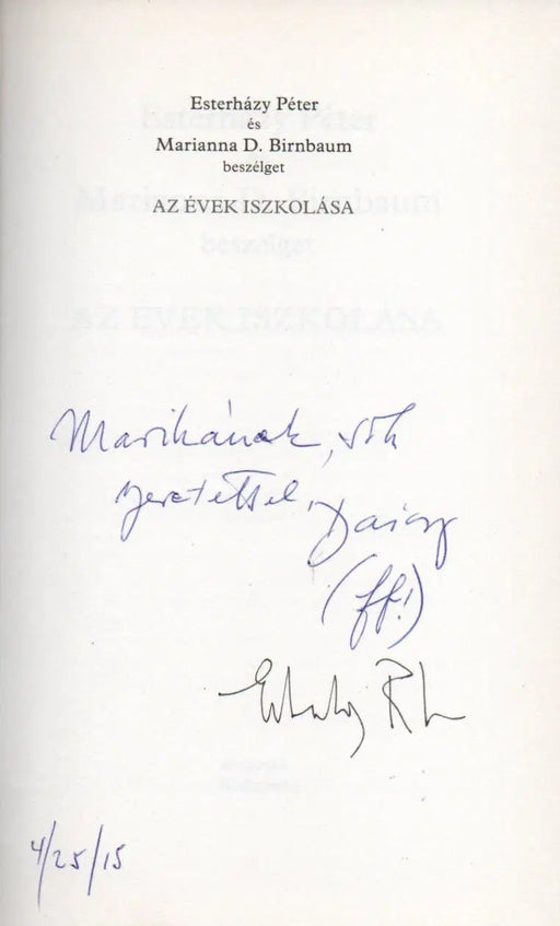 Az évek iszkolása - Oskola Antikvárium