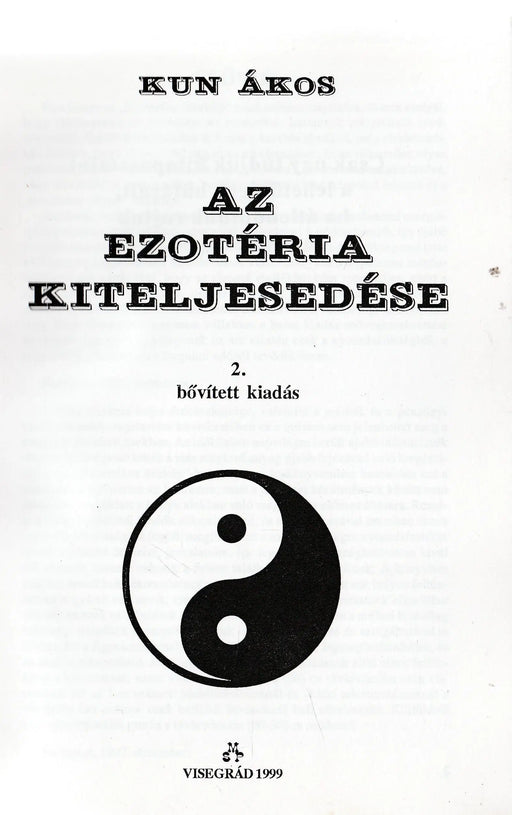 Az ezotéria kiteljesedése - Oskola Antikvárium
