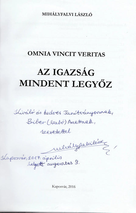 Az igazság mindent legyőz - Oskola Antikvárium
