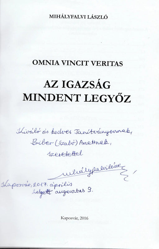 Az igazság mindent legyőz - Oskola Antikvárium