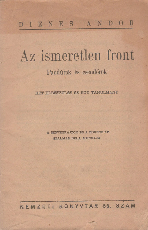 Az ismeretlen front - Oskola Antikvárium