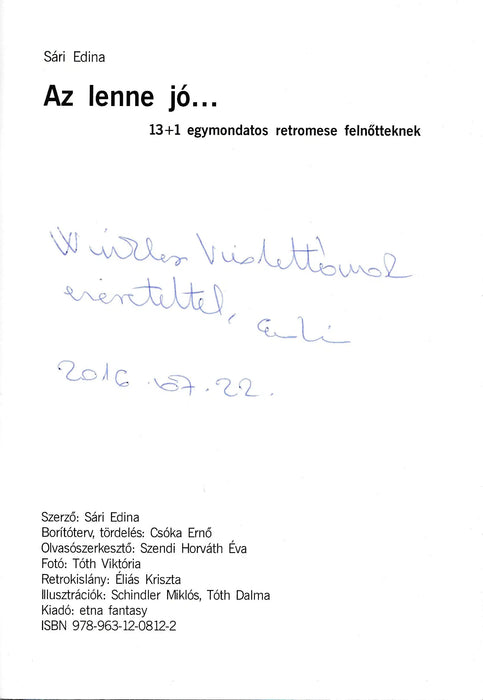 Az lenne jó... - Oskola Antikvárium