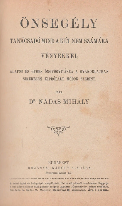 Az önmegóvás - Önsegély - Oskola Antikvárium