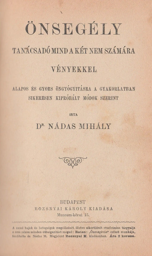 Az önmegóvás - Önsegély - Oskola Antikvárium