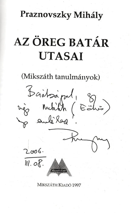 Az öreg batár utasai - Oskola Antikvárium