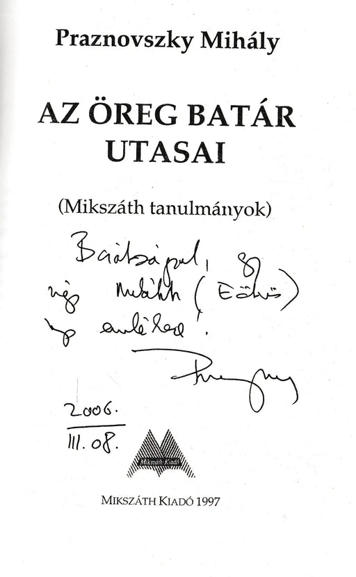 Az öreg batár utasai - Oskola Antikvárium