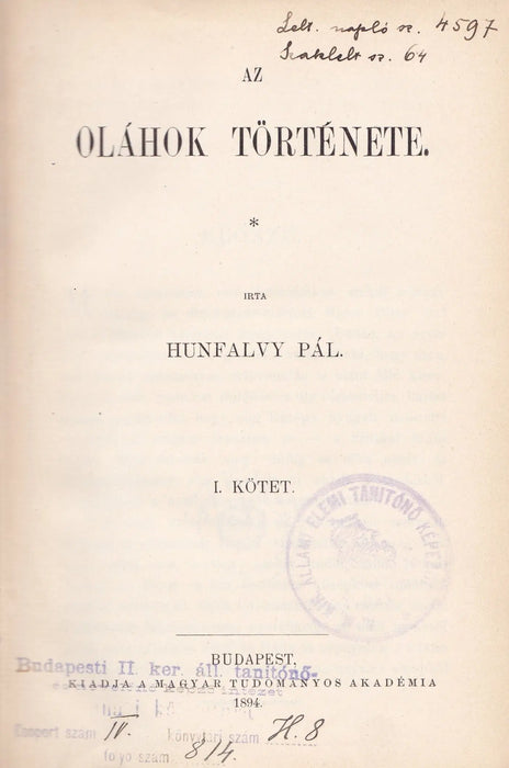 Az oláhok története I - II. - Oskola Antikvárium