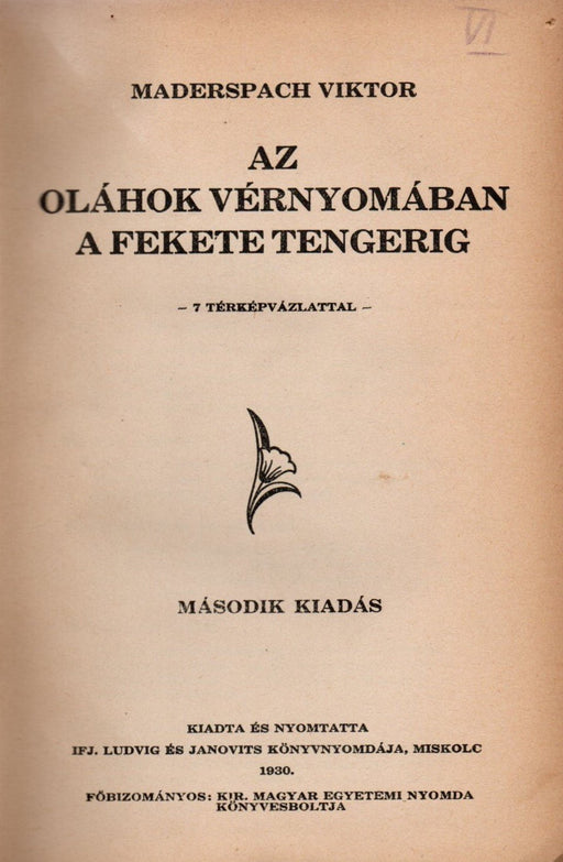 Az oláhok vérnyomában a Fekete tengerig - Oskola Antikvárium