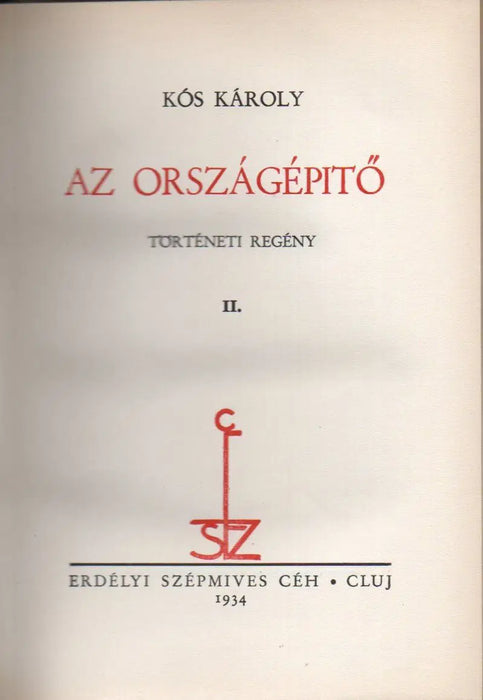 Az országépítő II. - Oskola Antikvárium