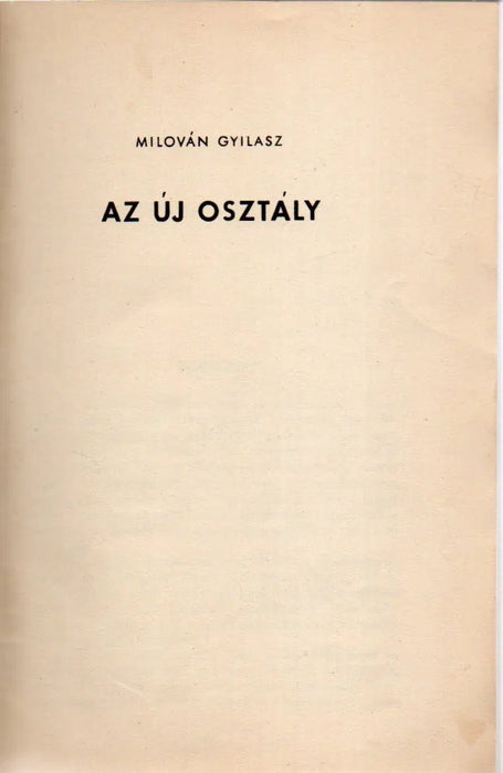 Az új osztály - Oskola Antikvárium