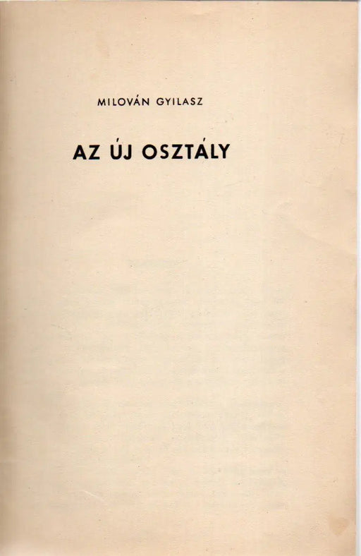 Az új osztály - Oskola Antikvárium
