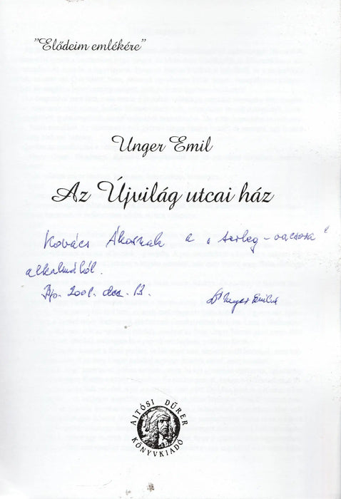 Az Újvilág utcai ház - Oskola Antikvárium
