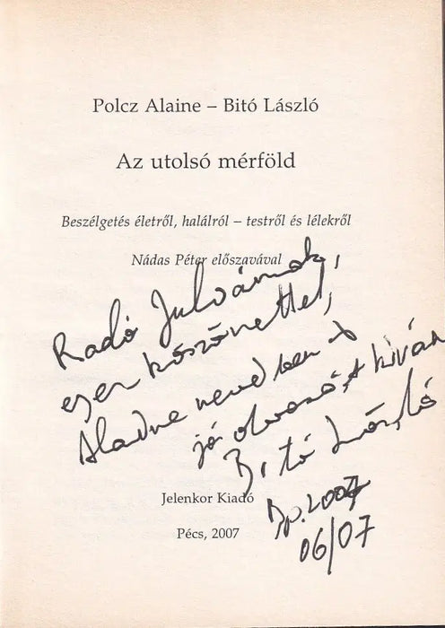 Az utolsó mérföld - Oskola Antikvárium