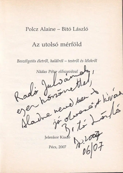 Az utolsó mérföld - Oskola Antikvárium