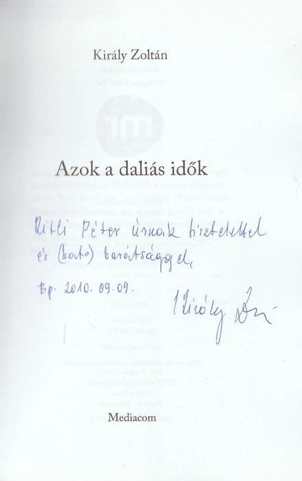 Azok a daliás idők - Oskola Antikvárium
