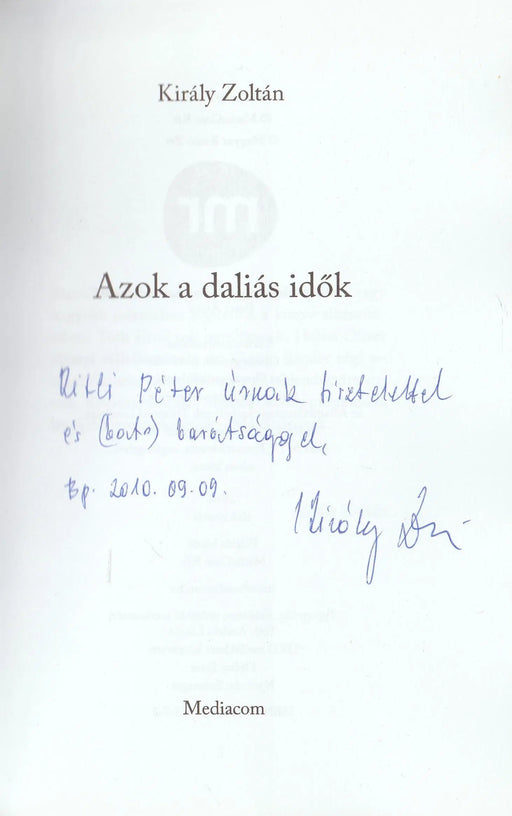 Azok a daliás idők - Oskola Antikvárium