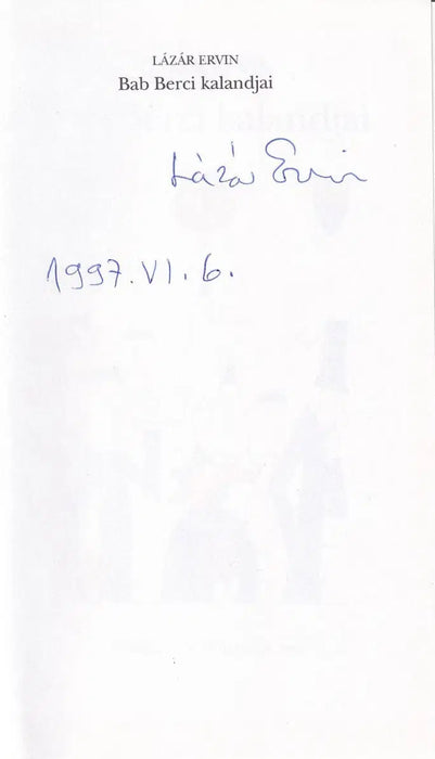 Bab Berci kalandjai - Oskola Antikvárium