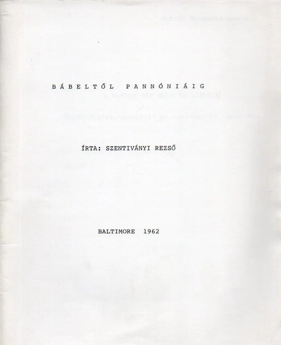 Bábeltől Pannóniáig - Oskola Antikvárium