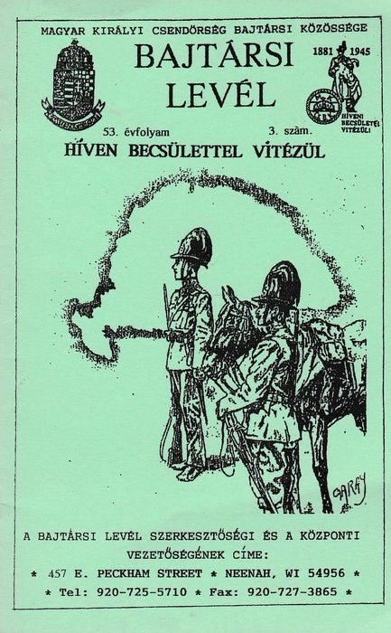 Bajtársi levél 53. évfolyam 2001 3. szám - Oskola Antikvárium