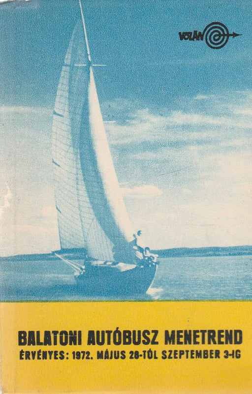 Balatoni autóbusz menetrend 1972. - Oskola Antikvárium