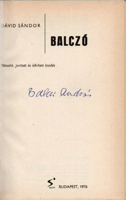 Balczó - Oskola Antikvárium